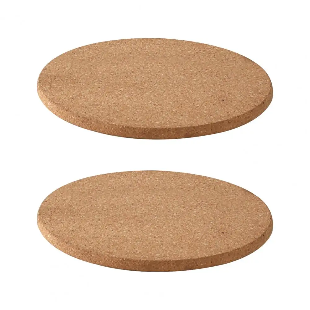 

Round Cork Mat Cork Coasters Set for Hot Dishes Thick Cork Trivet Set for Hot Dishes Heat Resistant Coasters for Kitchen
