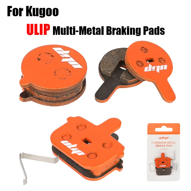 

ULIP 1/2 Pairs MTB Bicycle Multi-Metal Braking Pads Orange For Kugoo G2 Pro/M4/G-Booster Electric Scooter Brake Pads Accessories