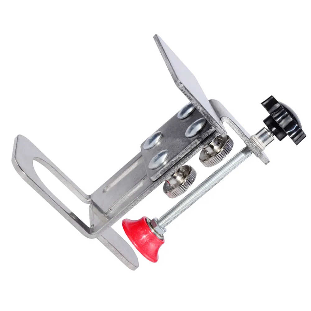 Perakitan furnitur sesuai gambar pintu kabinet instalasi pegangan pintu dapat disesuaikan klem alat pemosisian yang tepat