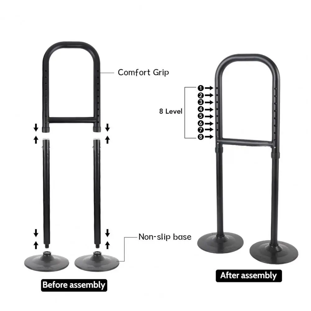 Elderly Standing Aid Adjustable Standing Aid Double Base Standing Aid Mobility Device Height Adjustable Support for Seniors