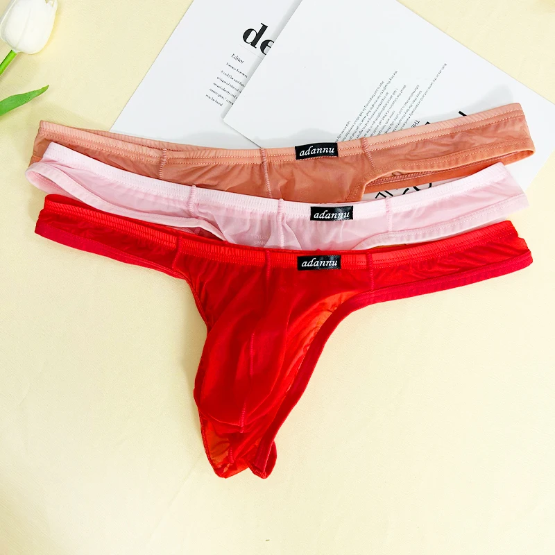 Transparent G-string Men's Thongs Packs Brave Person Man Underwear Mens Sexy Underwear Thong Man New Hot Erotic Lingerie for Men