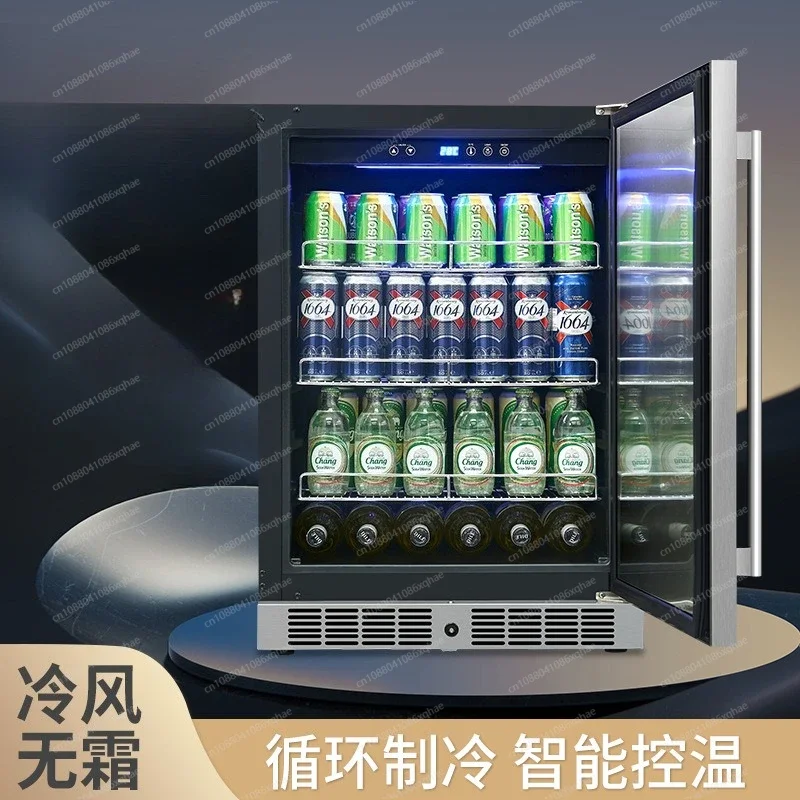 

Stainless steel glass door beverage cabinet supermarket convenience store refrigerated food vertical single door freezer