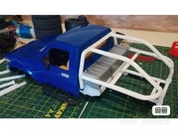 WPL C24-1 Remote Control ROCK CRALWER Car Full Scale 1/16 C24 KM PICKUP Rear bucket flatbed roll cage