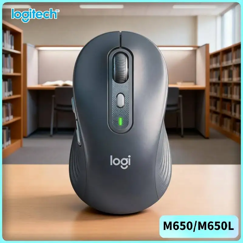

Logitech M650/M650L Wireless Mouse - Recycled Plastic Build, Advanced Optical Sensor, Ergonomic Contour, 24-Month Battery