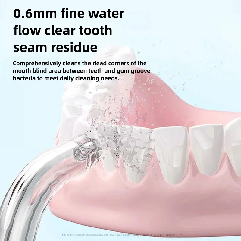 Water Floss Oral Irrigator Rechargeable 300ml Large Capacity Tank Portable Five-mode Cleaning Waterproof Dental Flusher