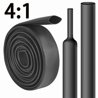 1M/2M/3M 4:1 heat shrink tubing diameter 4 6 8 12 16 20 24 32 40 52mm backing rubber sleeve double wall tube
