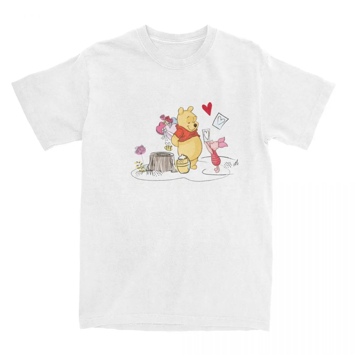 Funny Winnie The Pooh Honey Baby T-Shirts for Men Women Pure Cotton Tees Shirt Birthday Present Clothing