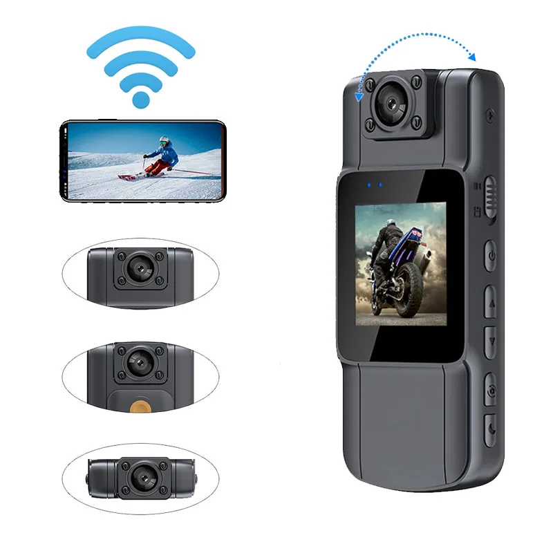 

NEW 1080P HD HD WIFI Mini Camera Portable Digital Video Recorder BodyCam Infrared Night Vision Police Cam Small Bike Camcorder