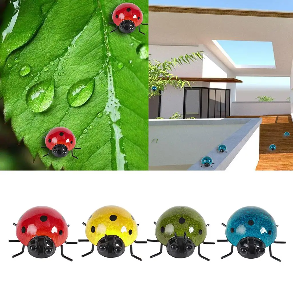 

Металлическая садовая настенная художественная декоративная милая божьи коровки наружная настенная скульптура