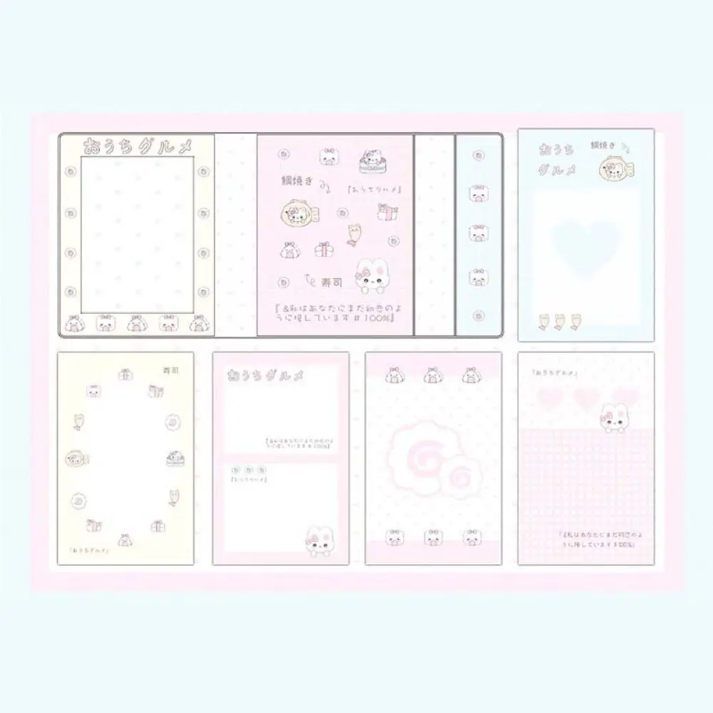 40 hojas/50 hojas/60 hojas M5 A8 cuaderno de hojas sueltas papel de repuesto pastel de Sushi de pescado carpeta de recarga interior páginas de papel para hacer lista de 5 agujeros