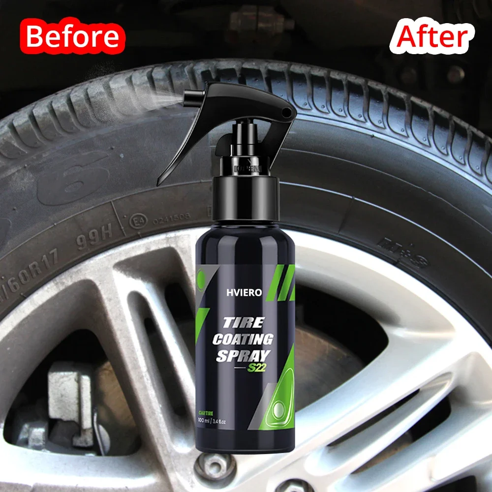 

Car Refurbish Tyre Gloss Tire Coating Spray Hydrophobic Sealant Wax Wheel Auto Re-black Shine Filler Rust Removal Tool 50~300ml