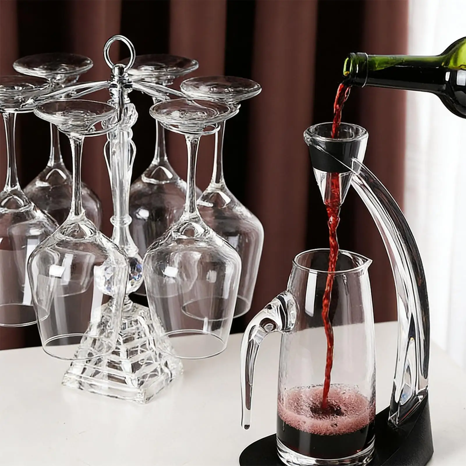 

Wine Aerator Portable Multi-Purpose Quick Dining Tool Wine Aerator Decanter For Christmas Retirement Valentine Party Kitchen