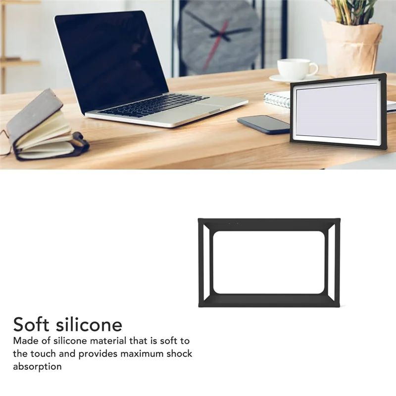 Capa protetora completa para echo show 15, capa de silicone para echo show 15, alto-falante inteligente, capa protetora à prova de poeira