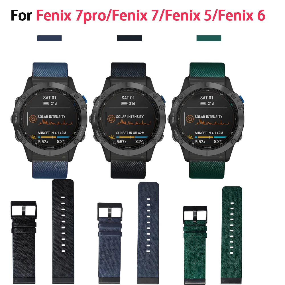 

Металлический кожаный ремешок 22 мм для Garmin Fenix 7pro/Fenix 7, ремешок для часов Garmin Forerunner 965/955/945/935, Сменные аксессуары