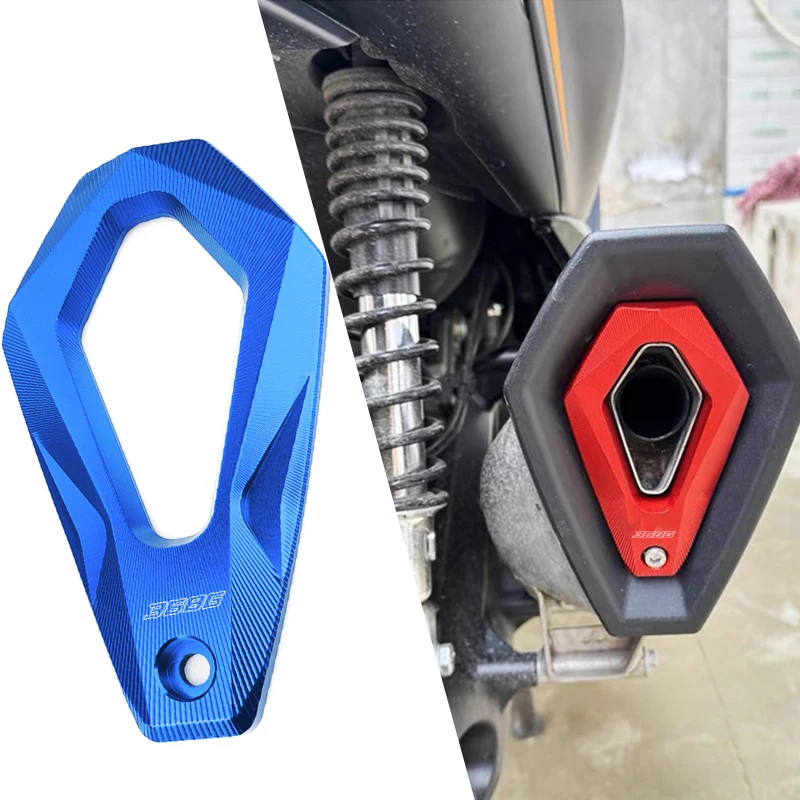 

For Zontes 368G 368-G 368G Motorcycle Accessories Modified Exhaust Pipe Protective Decorative Exhaust Pipe Tip Cover Logo 368G