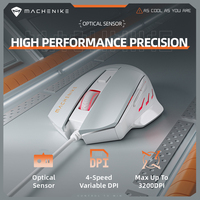 MACHENIKE M3 Gaming Mouse Wired 3000DPI Right Handed Ergonomic Mouse for PC Computer E-sports Gaming Mouse Ultra-lightweight