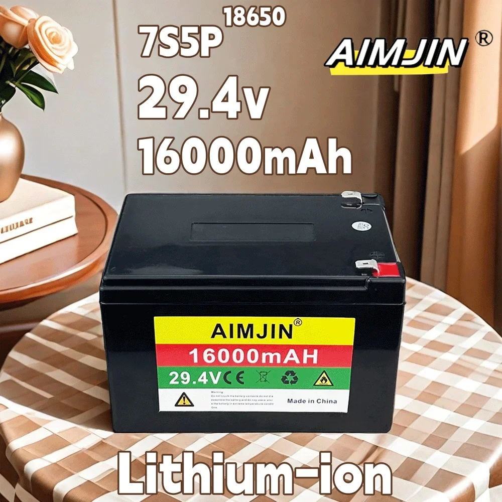 7s5p 29.4v 16Ah Li-ion 18650 Battery Has Built-In BMS And Large-Capacity DC For Outdoor LED Lights And Mobile Phones etc