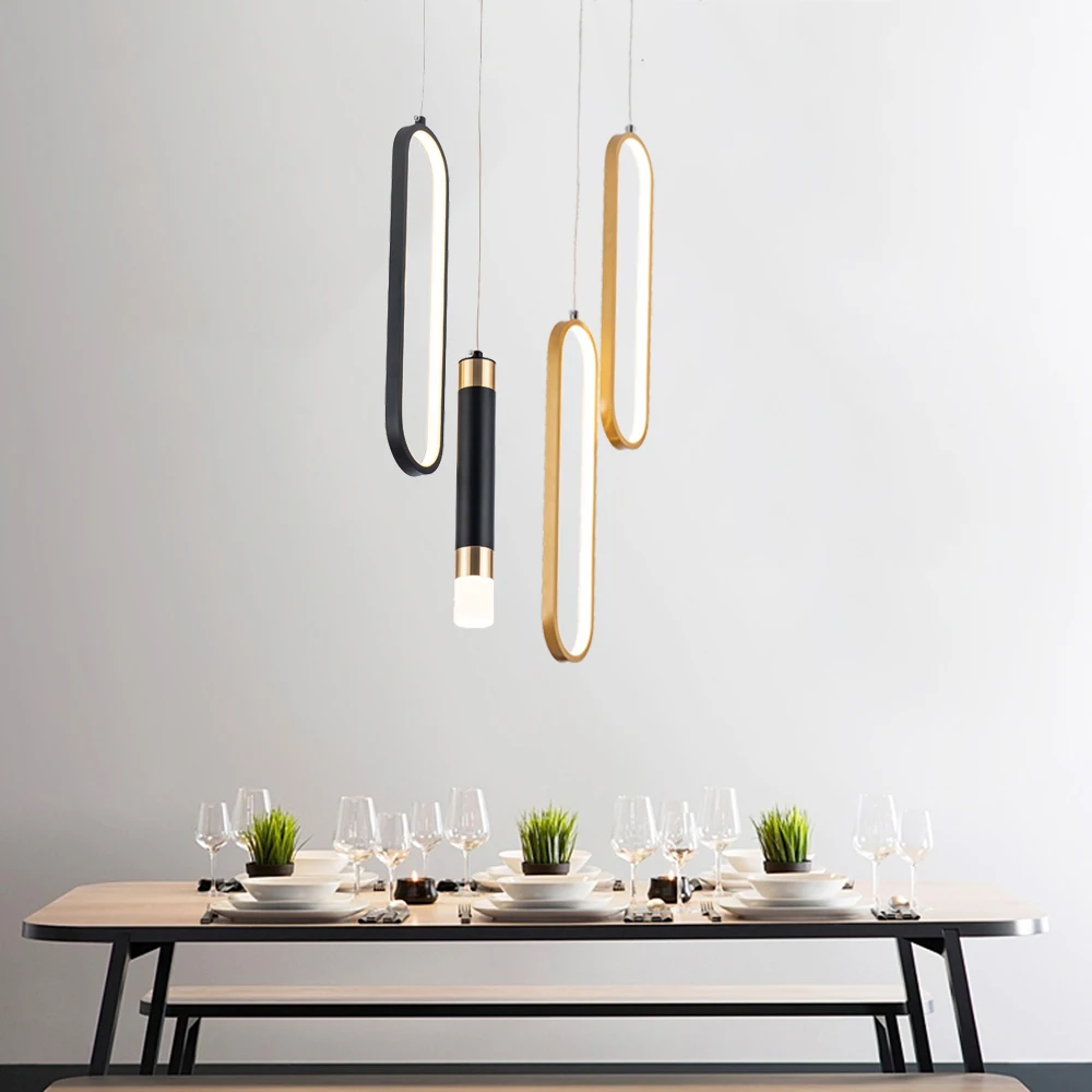 

LED Pendant Light Home Decor Hanging Lights Fixture Kitchen Dining Table Top Ceiling Lamp Interior Chandelier Lighting