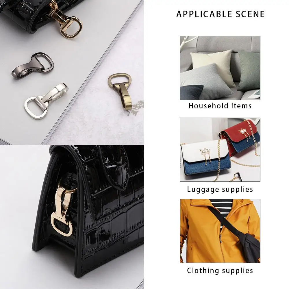 120cm Accessories Leather Craft Belt Webbing Keychain Trigger Lobster Clasp Spring Gate Clip Metal Snap Hook