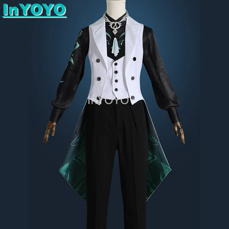 

InYOYO Xiao Cosplay Costume Genshin Impact Concert Handsome Uniform Game Suit Halloween Party Outfit Men Customized New