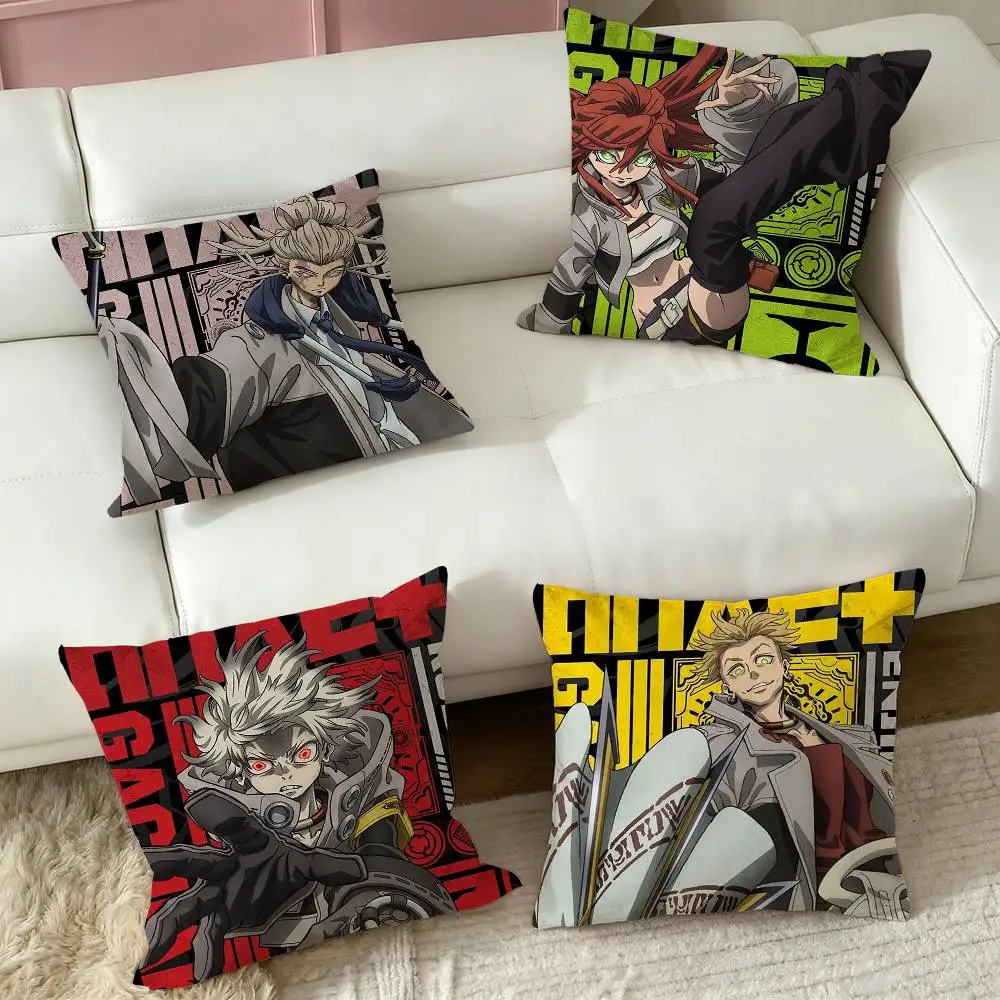 Gachiakuta Anime  Pillow Case Square Double-Sided Sofa Cushion Cover Bedroom Bedside Pillow