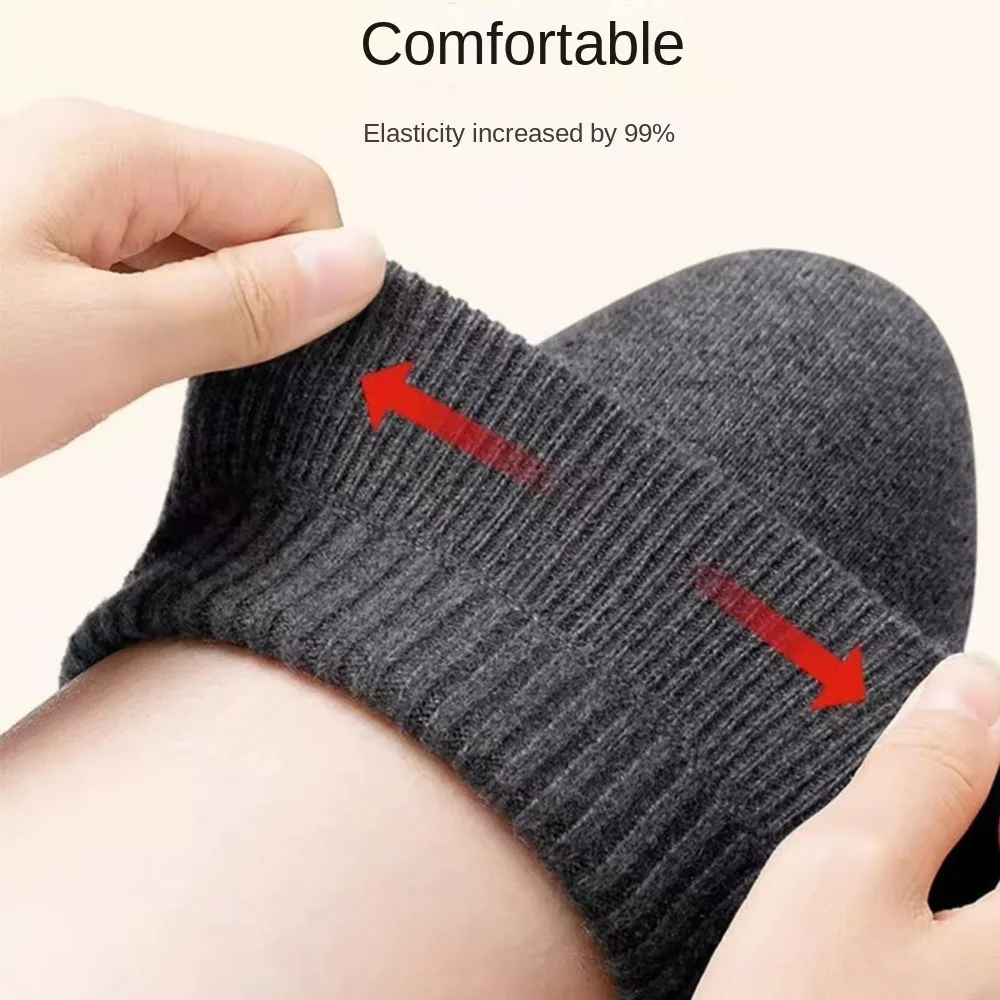 1 Pair Thick Warm Wool Kneepad Leg Guard Cashmere Knee Protector Windproof Coldproof Leg Warmers Women Men KneeCap Leg Sleeves