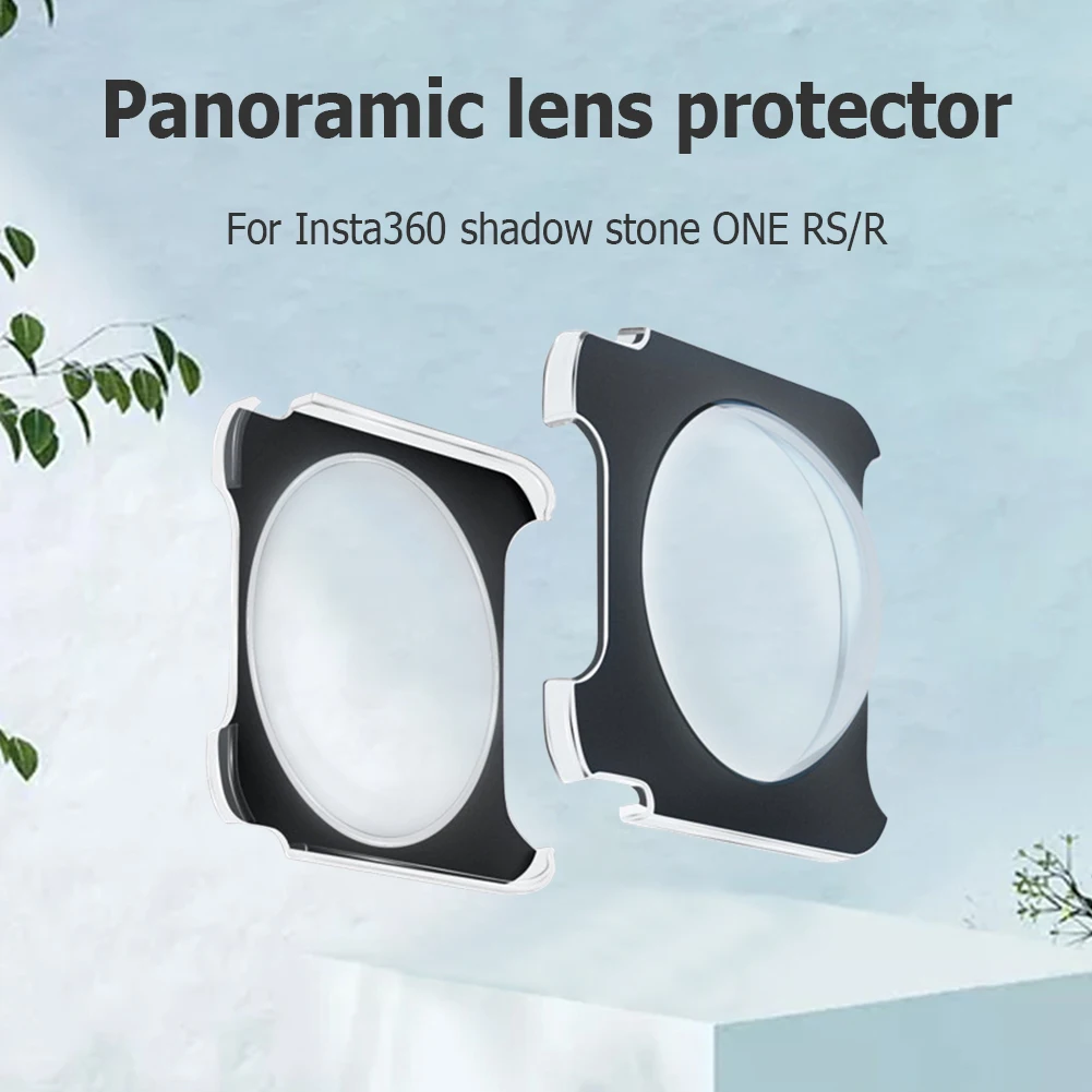 2pcs Protective Lens Cover Adhesive Panoramic Camera Protective Lens Cap Protection Cap Cover for Insta360 Shadow Stone ONE RS/R