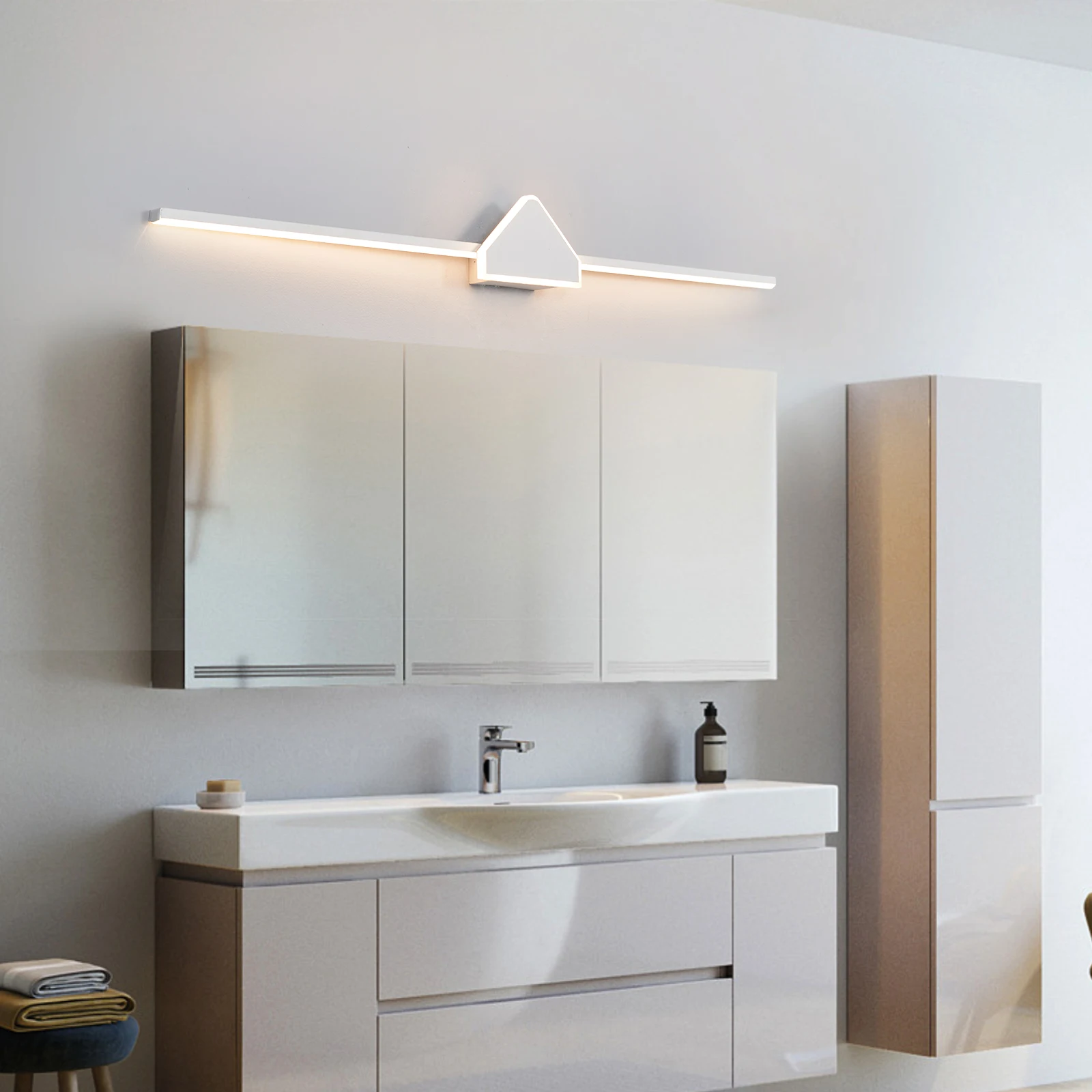 Modern Led mirrors for bed room Bathroom mirror makeup tables Black/White Wall Scone Lamp Indoor Mirror Bathroom Light Fixture