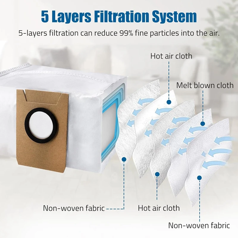 掃除機アクセサリーecovacs deebot,Deebot x1,omniターボ,メインブラシ,HEPAフィルター,モップクロス,ダストバッグ,スペアパーツ