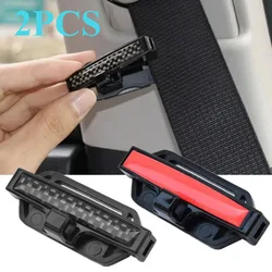 2pcs Car Seatbelt Stopper Vehicle Belt Protection Clip Car Adjustment Lock Seat Belt Clamp Buckle Fastener Auto Accessories