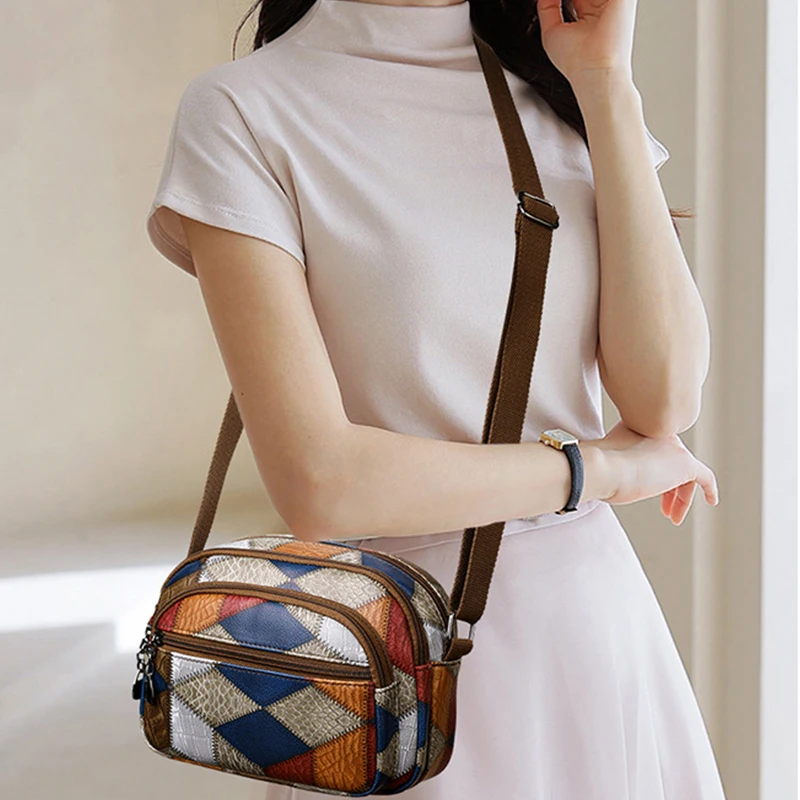 High Quality Solid Color PU Leather Shoulder Bag Old Money Crossbody Bags Women Large Capacity Ladies Handbags Female Tote Sac