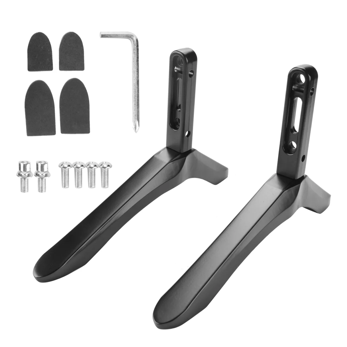 Aço TV Base para Pedestal LCD, Screen Stand, Home Universal Monitor Riser, 32 a 65 polegadas