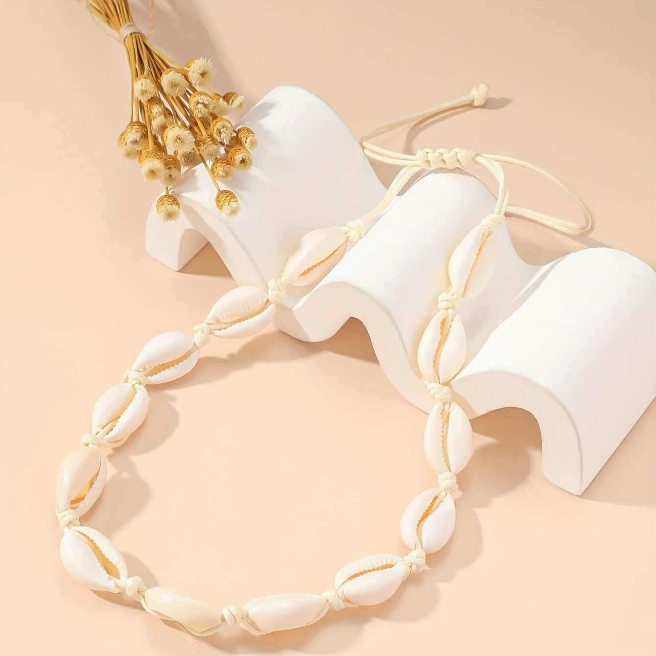 1 szt. Minimalistyczny elegancki naszyjnik damski z muszli, osobowość Vintage Bohemia Beach Travel Style Biżuteria Akcesoria