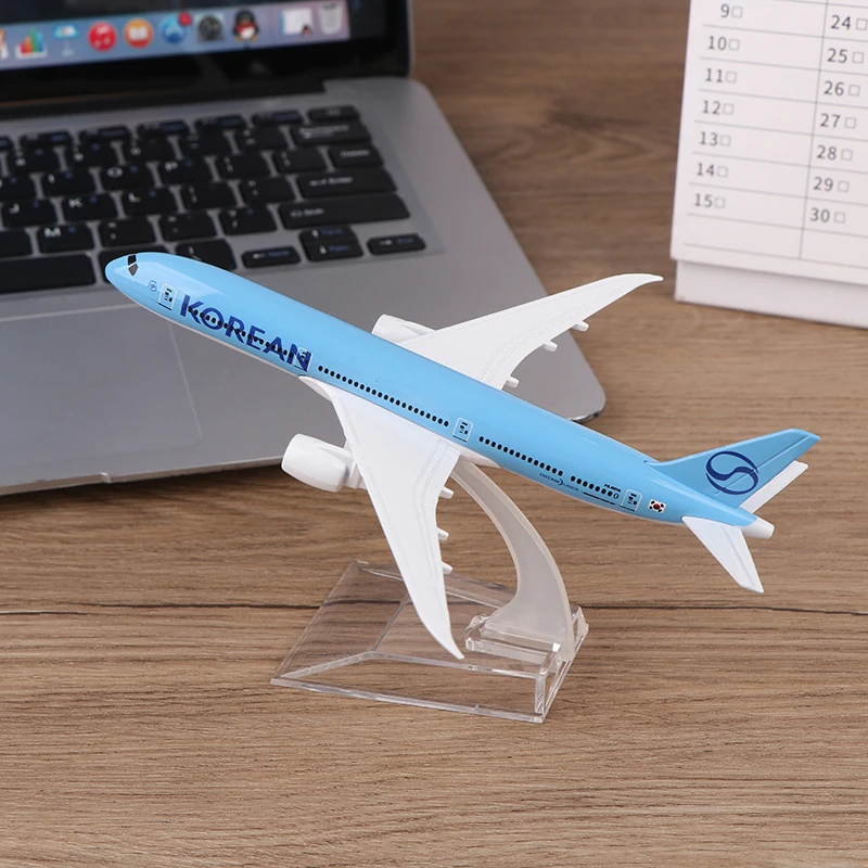 1セット ミニチュア飛行機 DIYデコレーション 16CM 韓国787合金ダイキャスト飛行機模型おもちゃ ギフトコレクション 子供向けギフト