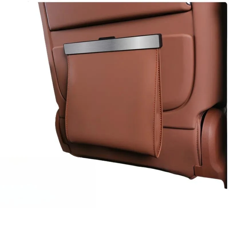 Premium Napa Leather Trash Can Compatible with BYD Xia Electric Vehicle Interior Accessories Custom Fit Garbage Bin Box