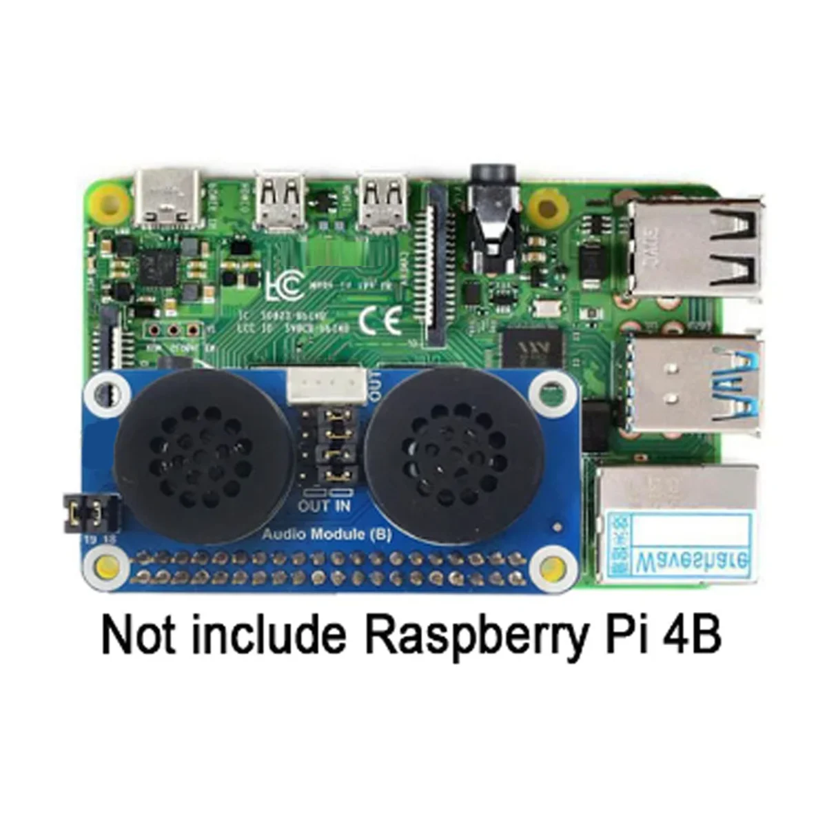Für Raspberry Pi Lautsprecher Erweiterungsplatine PWM Soundkarte GPIO Audio Verstärkung für Zero/3B/4B(B)—L47A