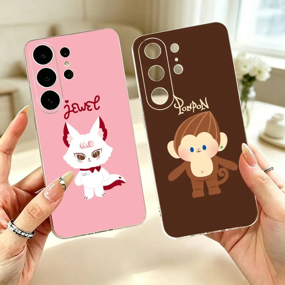 Anime M-Mascot G-GMMTV  Clear Soft Silicone Phone Case for Samsung S25 S24 S23 S22 S21 S20 Ultra Plus