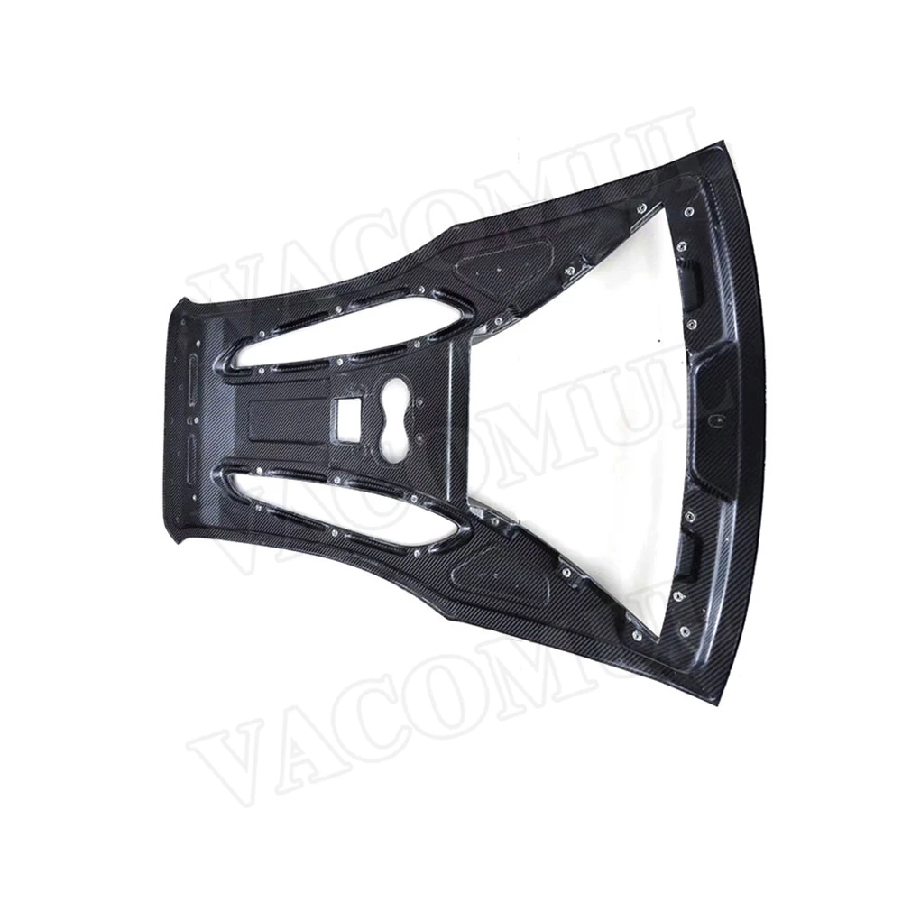 

VACOMUL Dry Carbon Fiber Rear Roof Cover Boot Lid Tail Trunk Trim For McLaren 540C 570S 570GT Body Kit