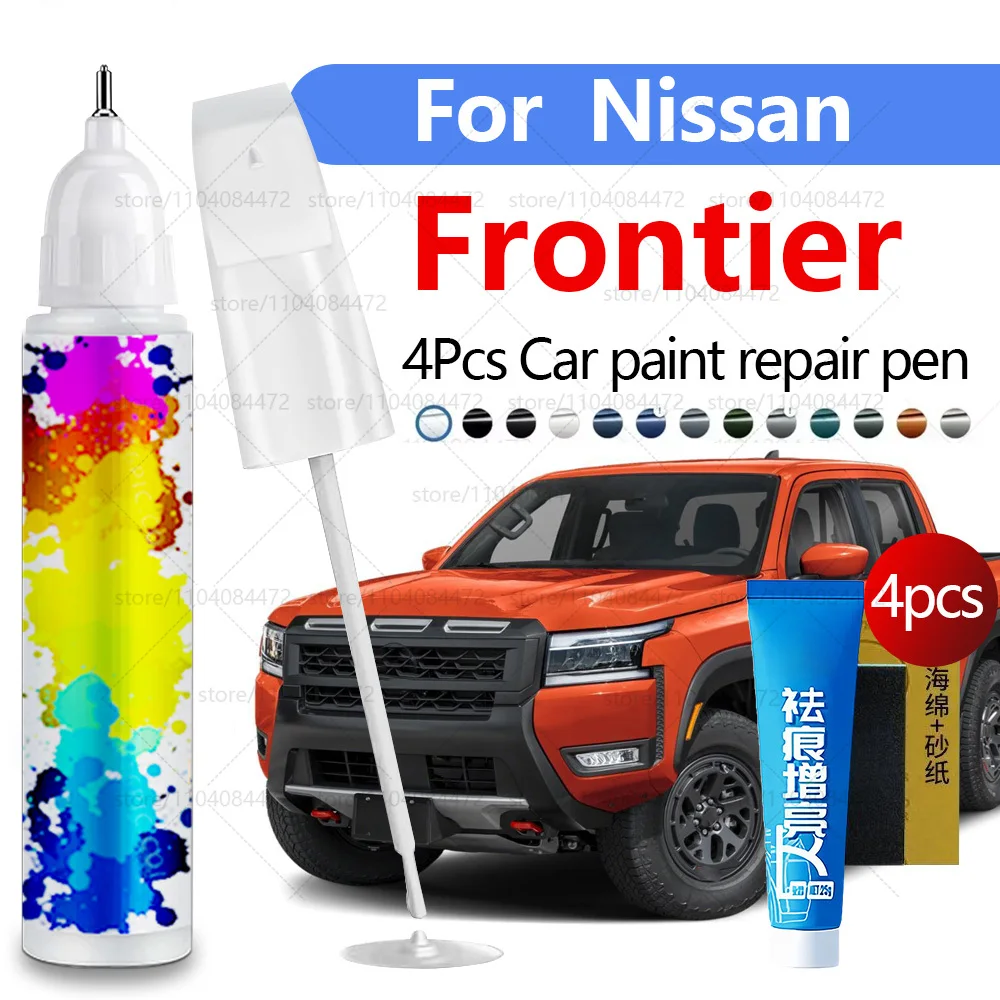 

Ручка для ремонта автомобильной краски для Nissan Frontier 1985-2025 годов, аксессуары для ремонта царапин, 4 шт., зеленый DAQ, белый, QAK, черный G42 серый KBY