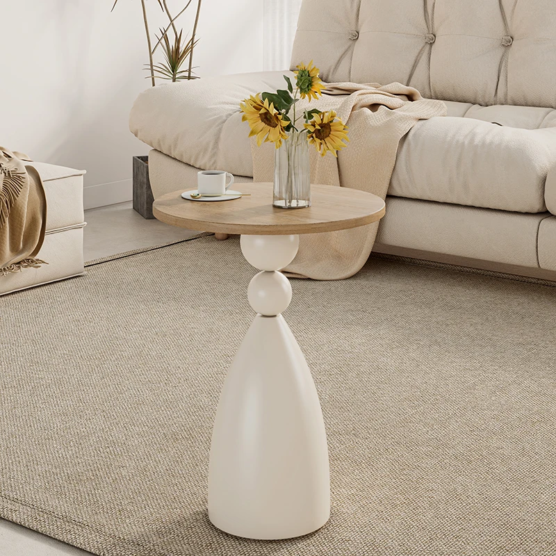 #Minimalist Unique Coffee Table Decoration Living Room Antique Round Side Table Aesthetic Dinner Kaffee Tische Patio Furniture