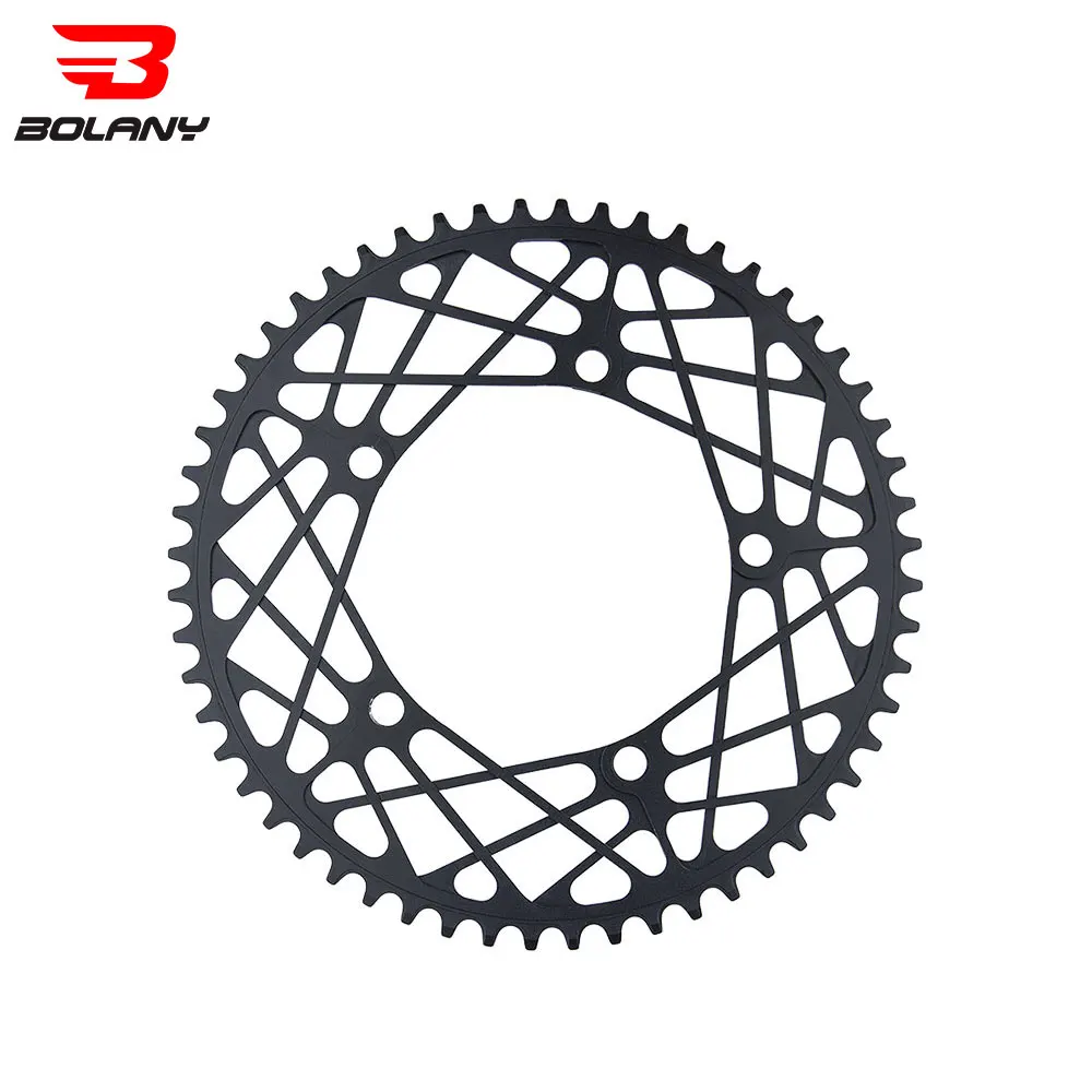 BOLANY 54/56/58T BMX Folding Bicycle Chainwheel Ultralight 130BCD Narrow Wide Chainring Aluminum Alloy Bike Crankset Plate Parts