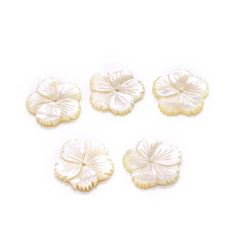 

Natural Seawater Shells Hand-carved Flowers Shape Beads for Jewelry Making DIY Craft Necklaces Bracelet Accessories Wholesale