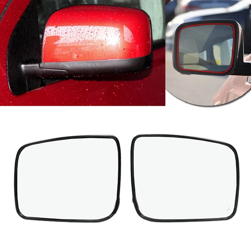 Carro esquerdo e direito espelho retrovisor de vidro, porta espelho retrovisor, Nissan Qashqai 2008-2015, X-Trail 2008-2013