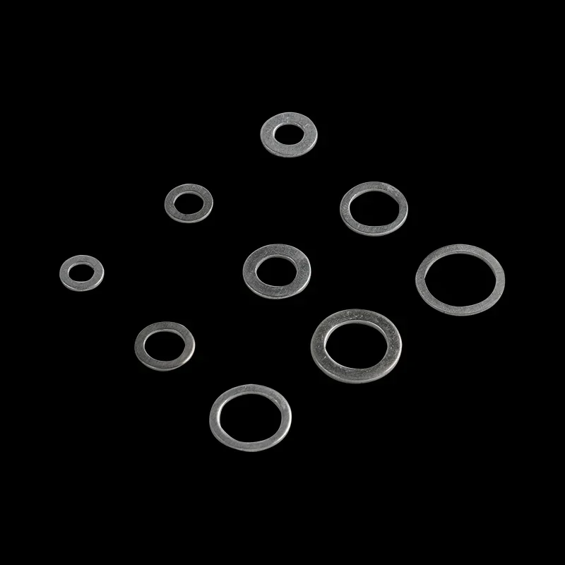 540pcs Washer Automotive Metric Oil Drain Plug Gaskets Aluminum Flat Washer Combination KitM6 M8 M10 M12 M14 M16 M18 M20 M22 M24