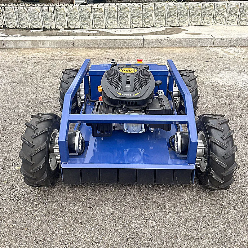

Customized Intelligent 4-Wheel Self-Propelled Lawn Mower Industrial Grade Multi-Functional Remote Control 4-Stroke