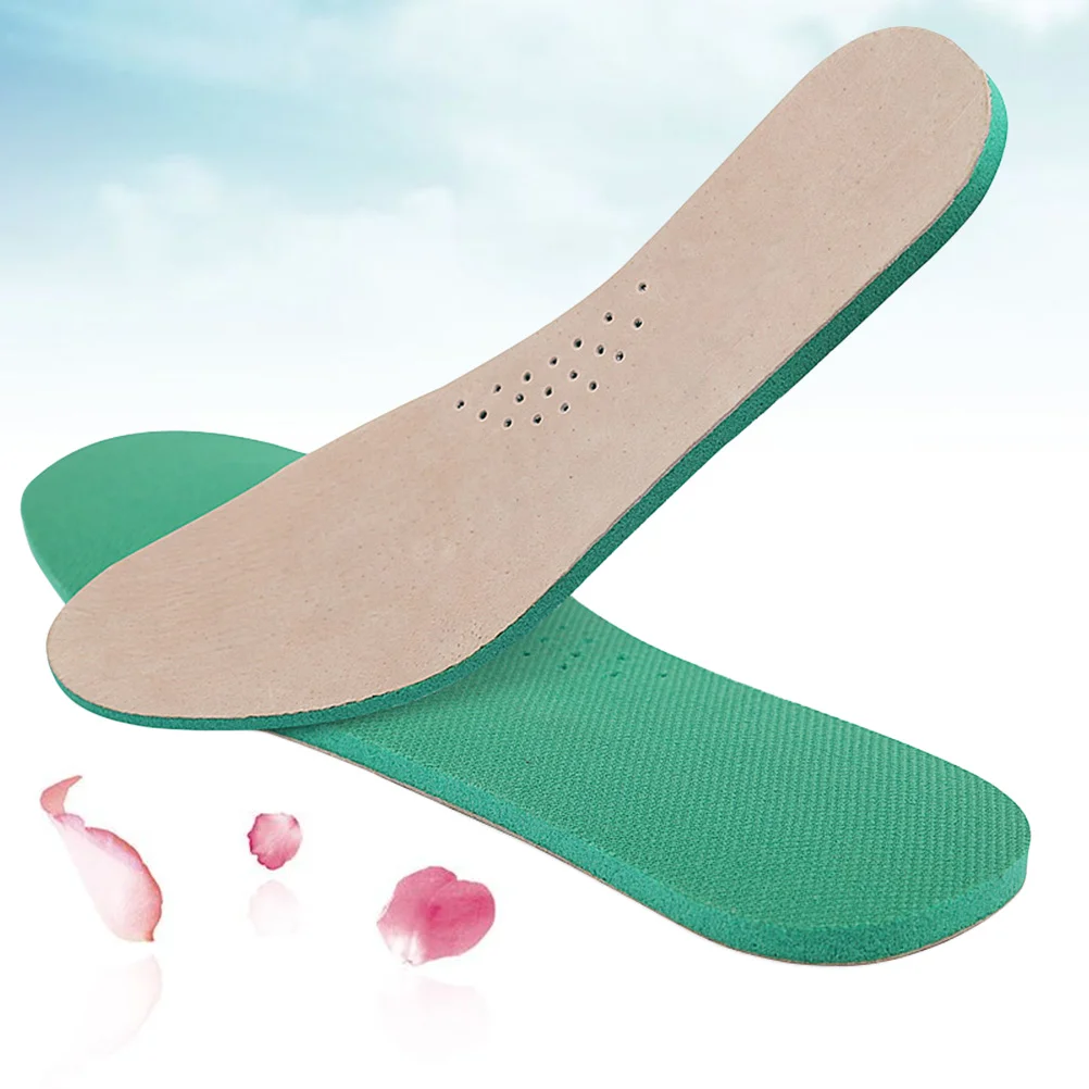 1Pair Ultra Thin Breathable Insoles Pigskin Instantly Absorb Sweat Replacement Inner Soles Shoes Insole Pads Size 39-40