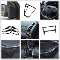 Accesorios de Interior de coche para Ford Focus 3 MK3 2015 - 2018 LHD Panel de cambio de marchas pegatina Pilar taza de agua cubierta decorativa