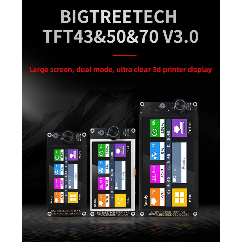 

Для дисплея BIGTREETECH TFT28/43/50/70, аксессуары для 3D-принтеров, двухрежимный сенсорный экран