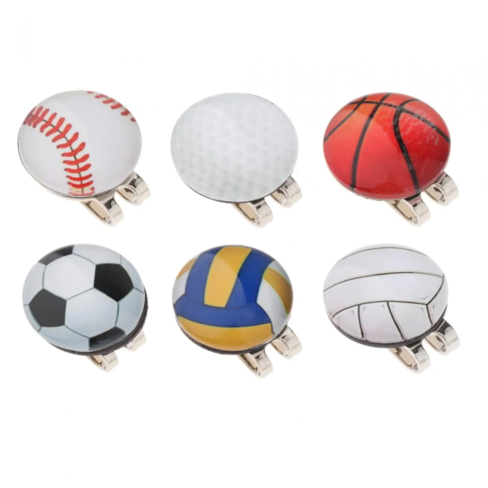Golf Ball Marker Attach to Caps Visor Funny Mark Position Bright Colors Durable Golfer Gift Golf Sports Accessories Hat Clip
