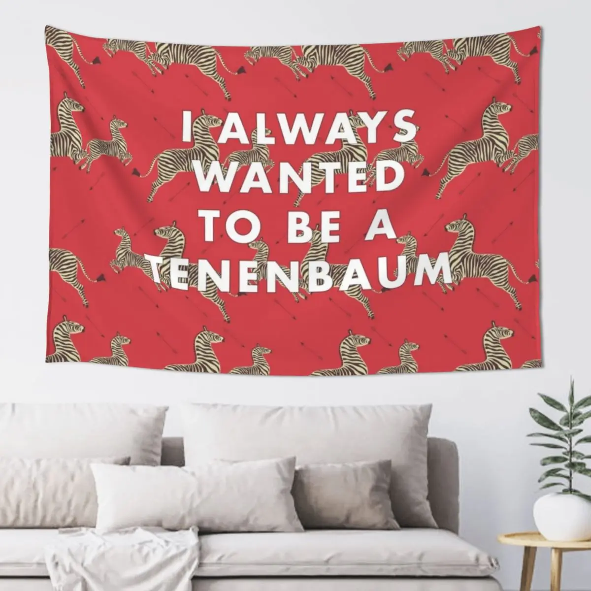 

I Always Wanted To Be A Tenenbaum - Royal Tenenbaum Wallpaper Tapestry Room Decorations Aesthetic Anime Decor Tapestry